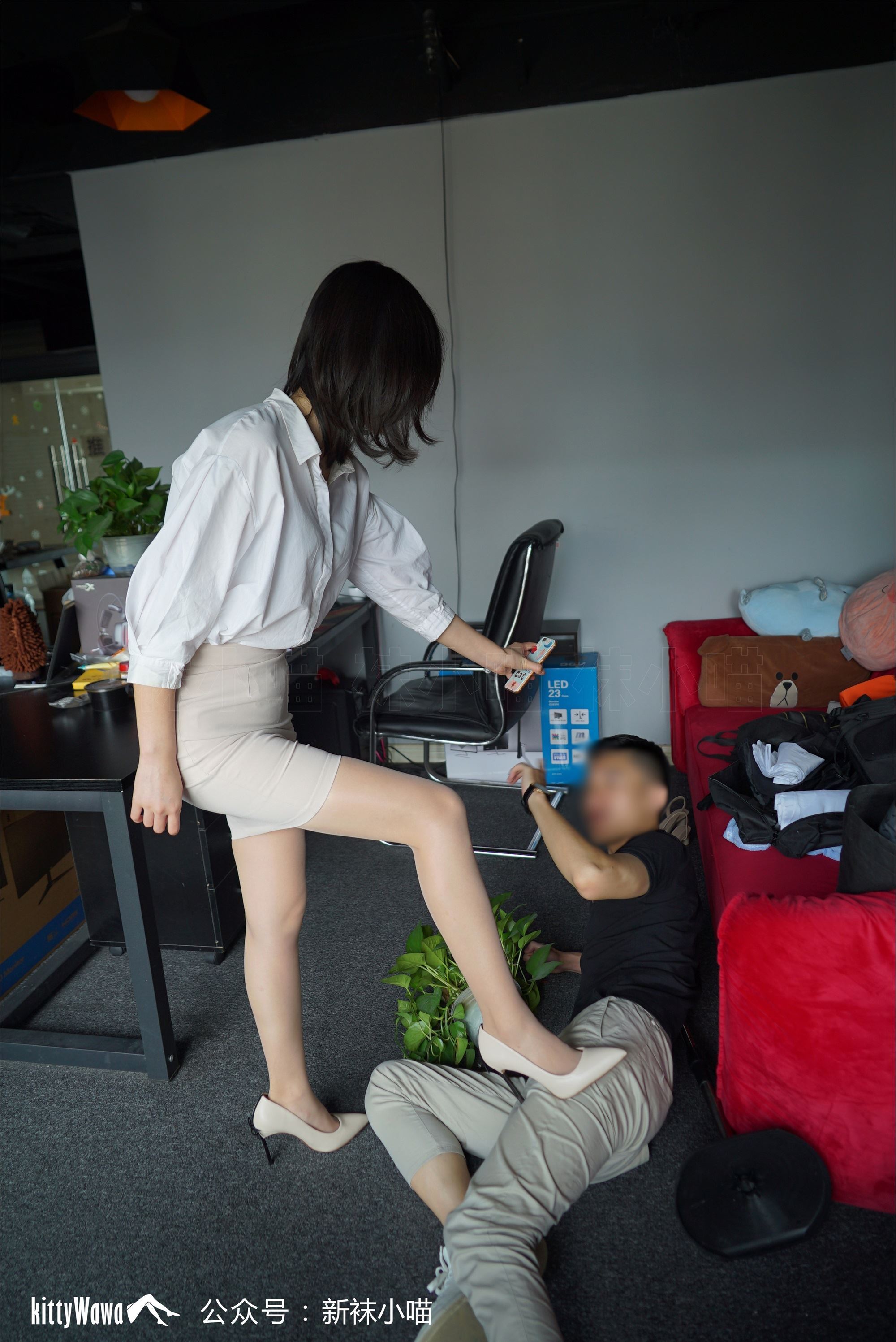 kittyWawa袜小喵故事集  KTS014 加班